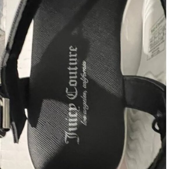 NWT 5.5 Womens Strap Sandals IMPRESS Black White Mesh Rhinestone Silver Crown - Picture 2 of 5